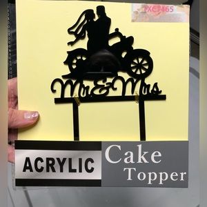 Motorcycle Acrylic Cake Topper
